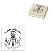 Funny Custom Happer Lehrer Klassenzimmer Gute Arbe Gummistempel (Stempel)