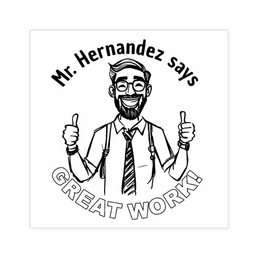 Funny Custom Happer Lehrer Klassenzimmer Gute Arbe Gummistempel (Prägung)