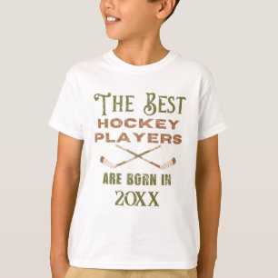 Funny Custom Hockey Geburtstag Jahr Geburtstag T-Shirt