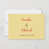 Funny Custom Holiday Weihnachten Hochzeit RSVP Ein (Rückseite)