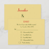 Funny Custom Holiday Weihnachten Hochzeit RSVP Ein Karte (Vorne/Hinten)