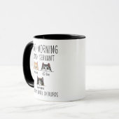 Funny Custom Human Servin für Cat Eigentümer Haust Tasse (Vorderseite Links)