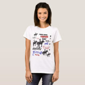 Funny, Custom, Ihr Name, Ihr Reiten T-Shirt (Vorne ganz)