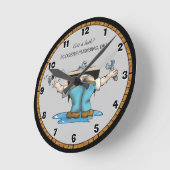 Funny Custom Klempner große Uhr (Winkel)