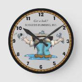 Funny Custom Klempner große Uhr (Vorderseite)