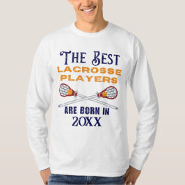 Funny Custom Lacrosse Geburtstag Jahr Geburtstag T-Shirt