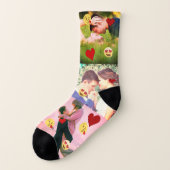 Funny Custom Liebe Foto Socken (Links - Außen)