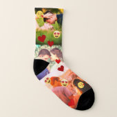 Funny Custom Liebe Foto Socken (Rechts - Außen)