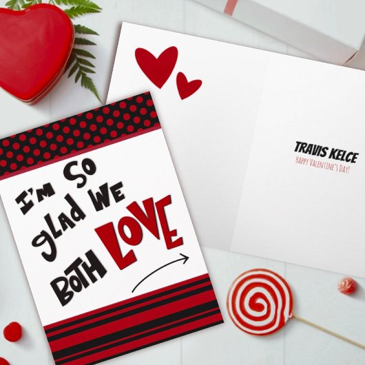 Funny Custom Liebe Valentine Hearcard Karte