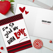 Funny Custom Liebe Valentine Hearcard Karte
