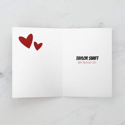 Funny Custom Liebe Valentine Hearcard Karte (Innenseite)