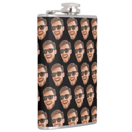 Funny Custom Men begegnen Foto Flachmann (Rechts)