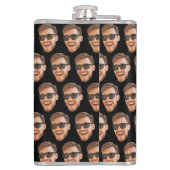 Funny Custom Men begegnen Foto Flachmann (Rückseite)