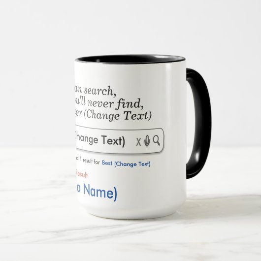 Funny Custom Mug Tasse (VorderseiteRechts)