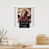Funny Custom Mugshot Poster (Küche)