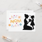 Funny Custom Mutter Day Flat Grußkarte Karte (Vorderseite/Rückseite Beispiel)