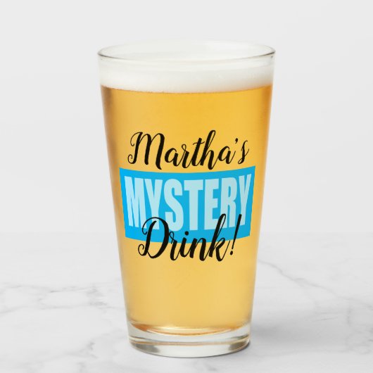 Funny Custom Mystery Drink Glas (Vorne (Gefüllt))
