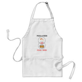 Funny Custom Name Pizza and Beer Grilling Apron Schürze