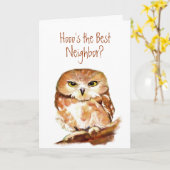 Funny Custom Neighbor? Geburtstag, weiser Spaß Karte (Gelbe Blume)