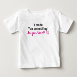 Funny Custom Niedlich Zitat Black Pink Baby T-shirt