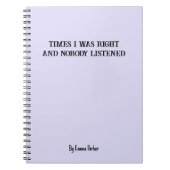 Funny Custom Notebook für Mitarbeiter/Student Gesc Notizblock (Vorderseite)