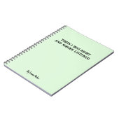 Funny Custom Notebook für Mitarbeiter/Student Gesc Notizblock (Linke Seite)