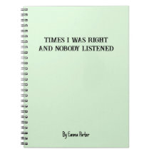 Funny Custom Notebook für Mitarbeiter/Student Gesc