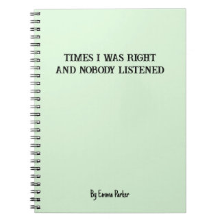 Funny Custom Notebook für Mitarbeiter/Student Gesc Notizblock