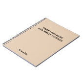 Funny Custom Notebook für Mitarbeiter/Student Gesc Notizblock (Linke Seite)