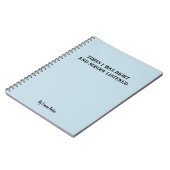 Funny Custom Notebook für Mitarbeiter/Student Gesc Notizblock (Linke Seite)