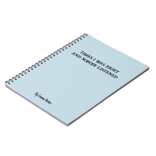 Funny Custom Notebook für Mitarbeiter/Student Gesc Notizblock (Linke Seite)