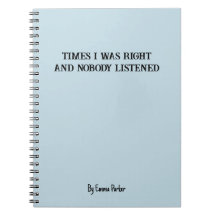 Funny Custom Notebook für Mitarbeiter/Student Gesc