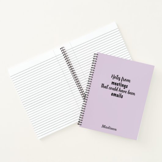 Funny Custom Notebook für Office Meeting Notes Notizblock (Innenseite)