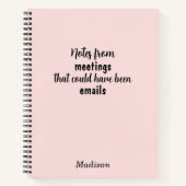 Funny Custom Notebook für Office Meeting Notes Notizblock (Vorderseite)