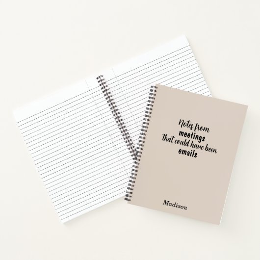 Funny Custom Notebook für Office Meeting Notes Notizblock (Innenseite)