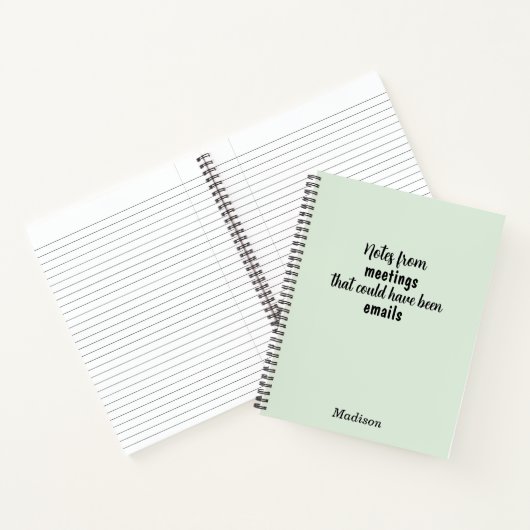 Funny Custom Notebook für Office Meeting Notes Notizblock (Innenseite)