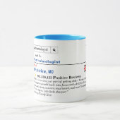 Funny Custom Ophthalmologist  Tasse (Zentrum)