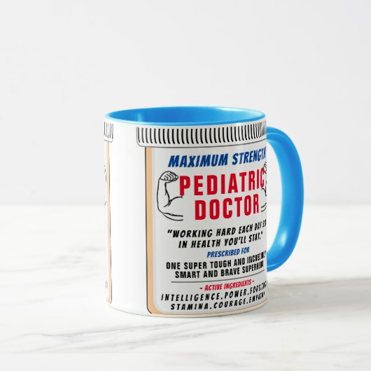 Funny Custom Pädiatric Gift Tasse (VorderseiteRechts)