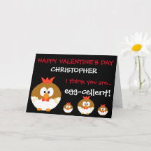 Funny Custom Personalisiert Chickens Valentinstag
