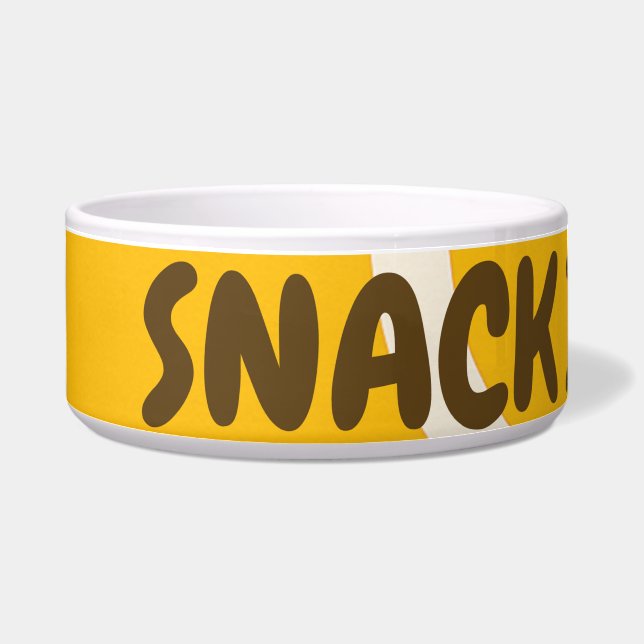 Funny Custom Pet Bowl - "Snack Inspector" Napf (Links)