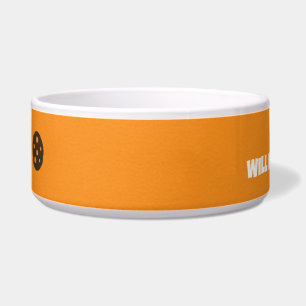 Funny Custom Pet Bowl - "Will Work for Leckereien" Napf