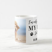 Funny Custom Pet Foto, das ich nur mit meinem Hund Kaffeetasse (Mittel)