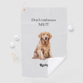 Funny Custom Pet Watercolor Bild Golf Handtuch (Insitu)