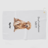 Funny Custom Pet Watercolor Bild Golf Handtuch (Horizontal)