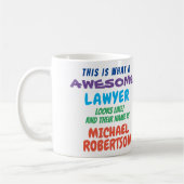 Funny Custom Phantastisch Lawyer Geschenk Tasse (Links)