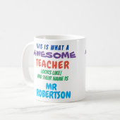 Funny Custom Phantastisch Teacher Geschenk Tasse (Vorderseite Links)