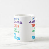 Funny Custom Phantastisch Teacher Geschenk Tasse (Mittel)