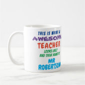 Funny Custom Phantastisch Teacher Geschenk Tasse (Links)