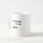 Funny Custom Pickleball Legend Name Geschenk Kaffeetasse (Vorderseite Links)