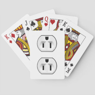 Funny Custom Playing Cards Electrical Outlet Spielkarten